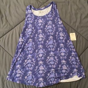 Purple Boho Tank Top, NEW WITH TAGS, NEVER WORN!